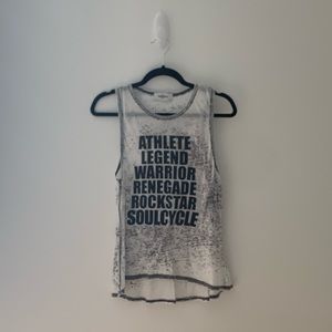 2/$10- SoulCycle tank in grey acid wash